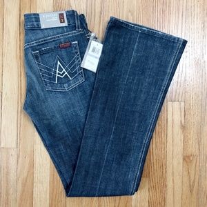 NWT 7 For All Mankind 'A' Pocket Flare Leg Jean 25